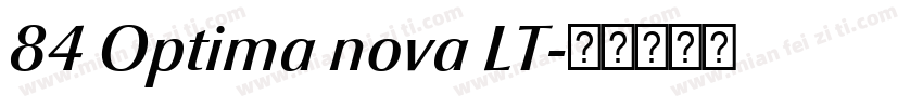 84 Optima nova LT字体转换